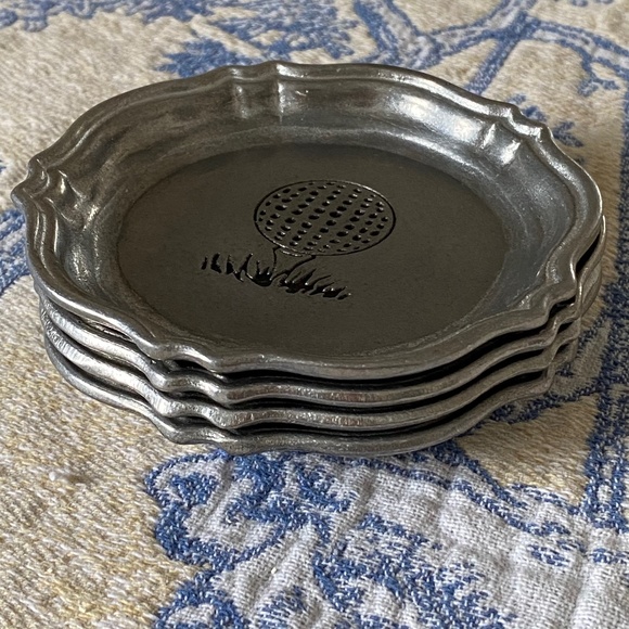 Pewtarex I Set of 4 I Golf Coasters - Picture 9 of 15